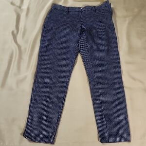 H&M Women's Navy and White Skinny Pants